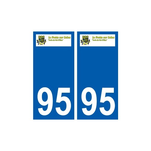 95 Herblay logo autocollant sticker plaque immatriculation ville