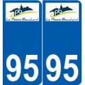 94 Créteil logotipo de la calcomanía de la placa etiqueta de registro de la ciudad