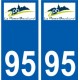 94 Créteil logo decal sticker plate registration city