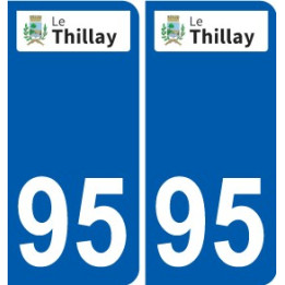 95 Bessancourt logo autocollant sticker plaque immatriculation ville