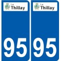 95 Bessancourt logo autocollant sticker plaque immatriculation ville