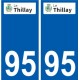 94 Créteil logotipo de la calcomanía de la placa etiqueta de registro de la ciudad