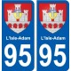 95 Bessancourt blason autocollant plaque stickers ville