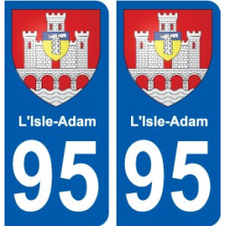 95 Viarmes stemma adesivo piastra adesivi città