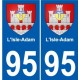 95 Bessancourt blason autocollant plaque stickers ville