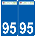 94 Créteil adesivo del logo adesivo piastra di registrazione city