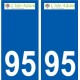 94 Créteil logo decal sticker plate registration city