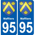 95 Viarmes stemma adesivo piastra adesivi città