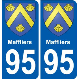 95 Viarmes coat of arms sticker plate stickers city
