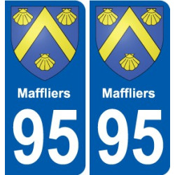 95 Ableiges blason autocollant plaque stickers ville