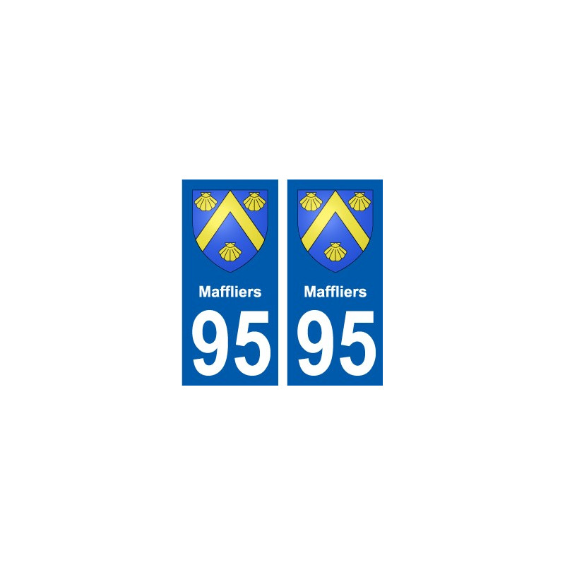 95 Ableiges blason autocollant plaque stickers ville