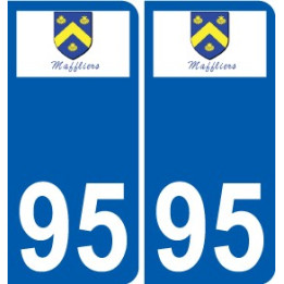 94 Créteil logotipo de la calcomanía de la placa etiqueta de registro de la ciudad