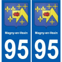 95 Viarmes coat of arms sticker plate stickers city