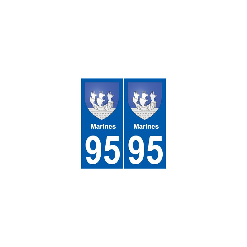 95 Ableiges blason autocollant plaque stickers ville