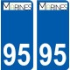 94 Créteil logo decal sticker plate registration city