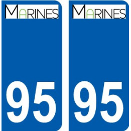 95 Ableiges logo autocollant sticker plaque immatriculation ville