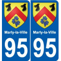 95 Viarmes stemma adesivo piastra adesivi città