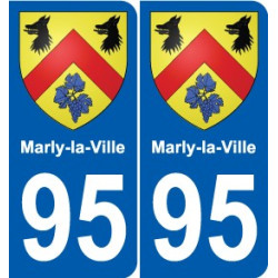 95 Viarmes stemma adesivo piastra adesivi città