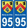 95 Viarmes wappen aufkleber typenschild aufkleber stadt