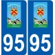 94 Créteil adesivo del logo adesivo piastra di registrazione city