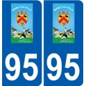 94 Créteil logotipo de la calcomanía de la placa etiqueta de registro de la ciudad