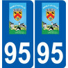 94 Créteil adesivo del logo adesivo piastra di registrazione city