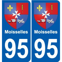 95 Ableiges blason autocollant plaque stickers ville