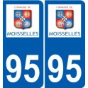 94 Créteil logotipo de la calcomanía de la placa etiqueta de registro de la ciudad