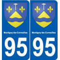 95 Viarmes wappen aufkleber typenschild aufkleber stadt