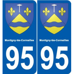 95 Ableiges blason autocollant plaque stickers ville