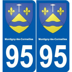 95 Ableiges blason autocollant plaque stickers ville