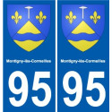 95 Viarmes wappen aufkleber typenschild aufkleber stadt