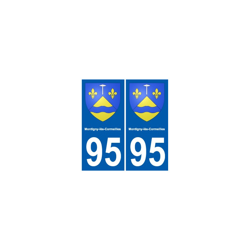 95 Viarmes wappen aufkleber typenschild aufkleber stadt