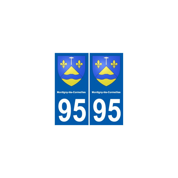 95 Ableiges blason autocollant plaque stickers ville