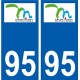 94 Créteil adesivo del logo adesivo piastra di registrazione city