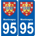 95 Ableiges blason autocollant plaque stickers ville