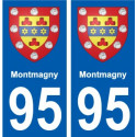 95 Viarmes stemma adesivo piastra adesivi città
