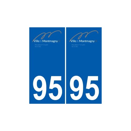 95 Ableiges logo autocollant sticker plaque immatriculation ville