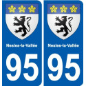 95 Viarmes stemma adesivo piastra adesivi città
