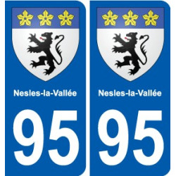 95 Viarmes stemma adesivo piastra adesivi città
