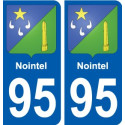 95 Viarmes stemma adesivo piastra adesivi città