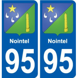95 Ableiges blason autocollant plaque stickers ville