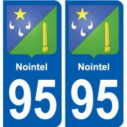 95 Viarmes stemma adesivo piastra adesivi città