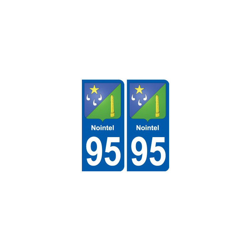 95 Ableiges blason autocollant plaque stickers ville
