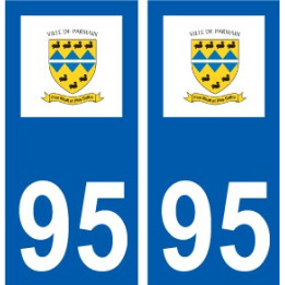 94 Créteil logotipo de la calcomanía de la placa etiqueta de registro de la ciudad