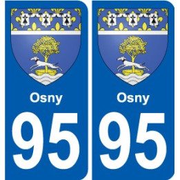 95 Viarmes coat of arms sticker plate stickers city
