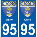 95 Viarmes wappen aufkleber typenschild aufkleber stadt