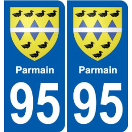 95 Viarmes coat of arms sticker plate stickers city