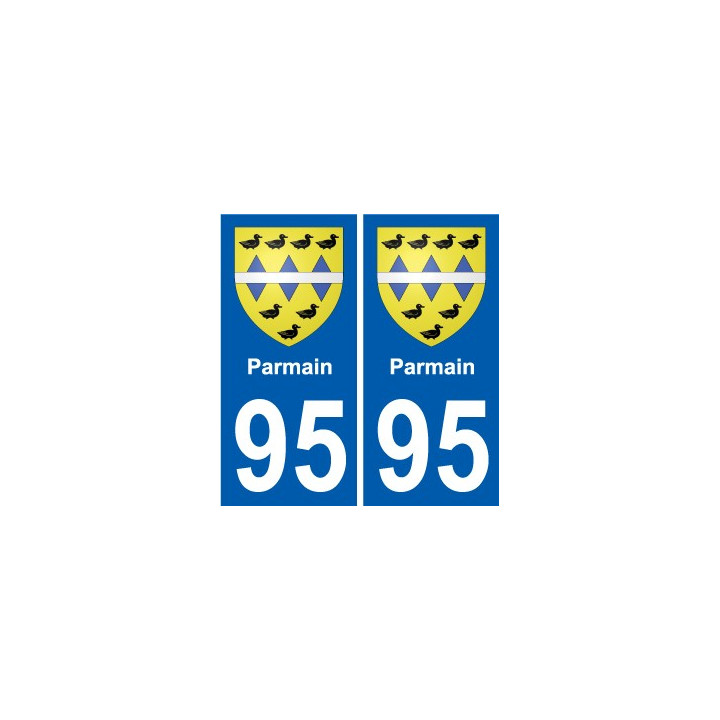 95 Viarmes escudo de armas de la etiqueta engomada de la placa de pegatinas de la ciudad