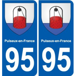 95 Viarmes stemma adesivo piastra adesivi città